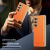 Samsung Z Fold7 Hülle: Galvanisiertes Leder mit Diamantmuster und vollständiger Scharnierabdeckung für Fold6/5