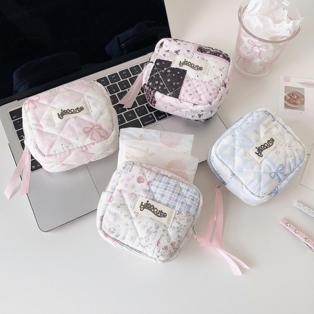 Multipurpose Sanitary Pads Bag Data Cables Organizer Napkin Organizer Bag Portable Cosmetic Bag