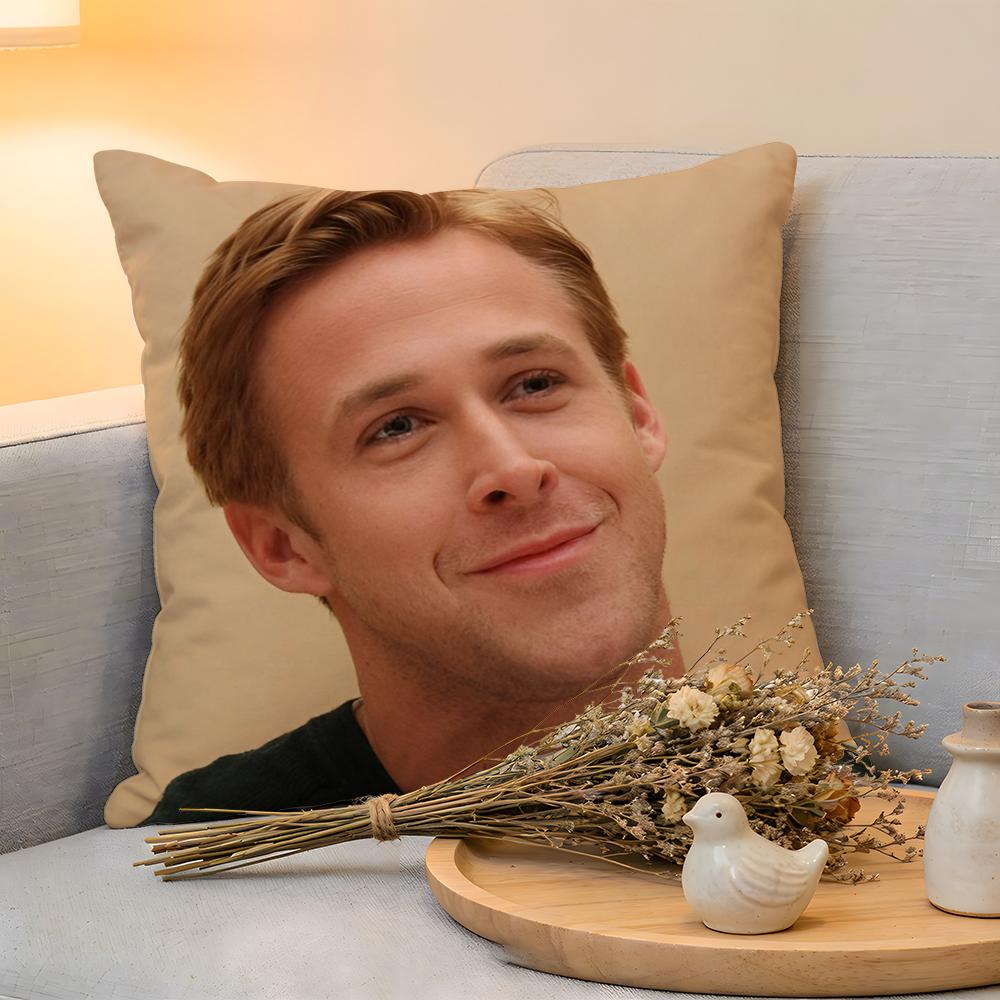 

Cushion Cover Linen SkinFriendly Soft Decorative Case For Sofa Home Decor Hot Actor RRyan GGosling Pillow cover 30x30cm