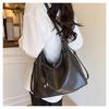 Simple Faux Leather Tote Bag New Commuter Shoulder Bag for College Students
