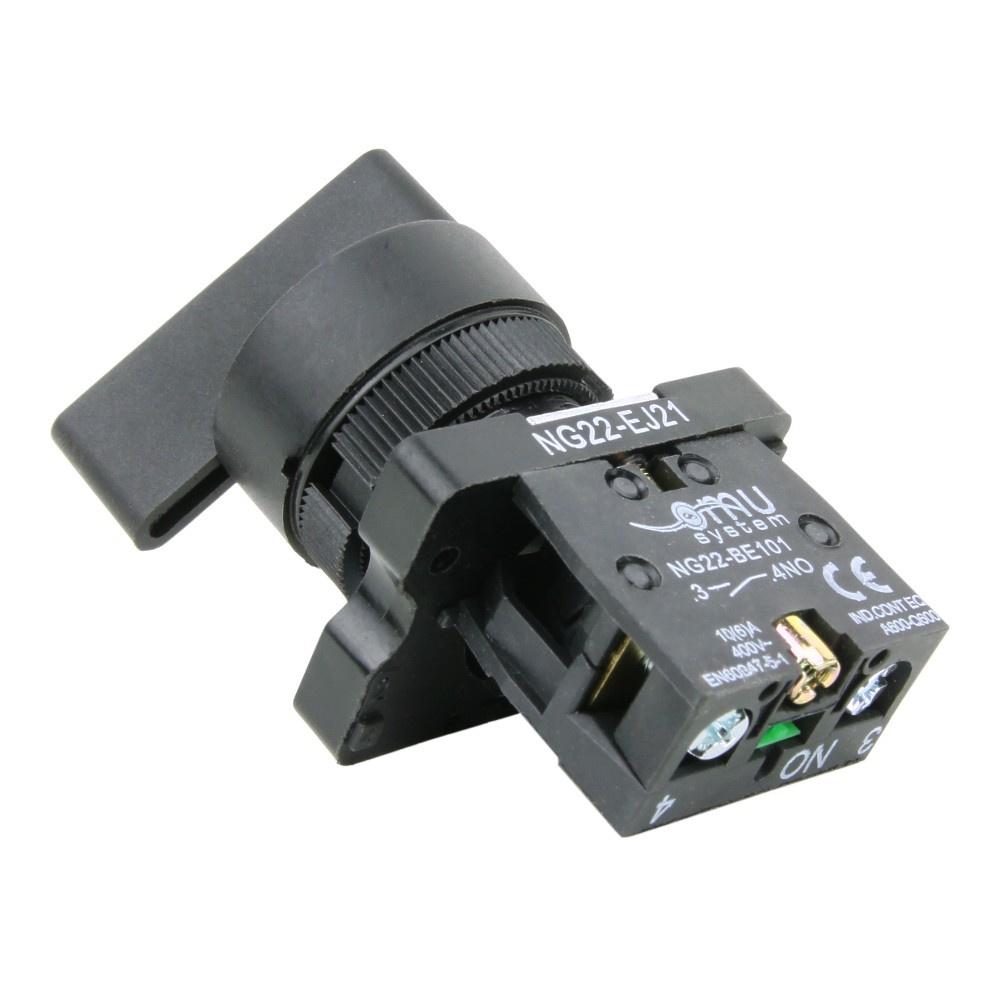 Feather Rotary Switch Ignition Switch 2-Position 0-1 Stable 22Mm
