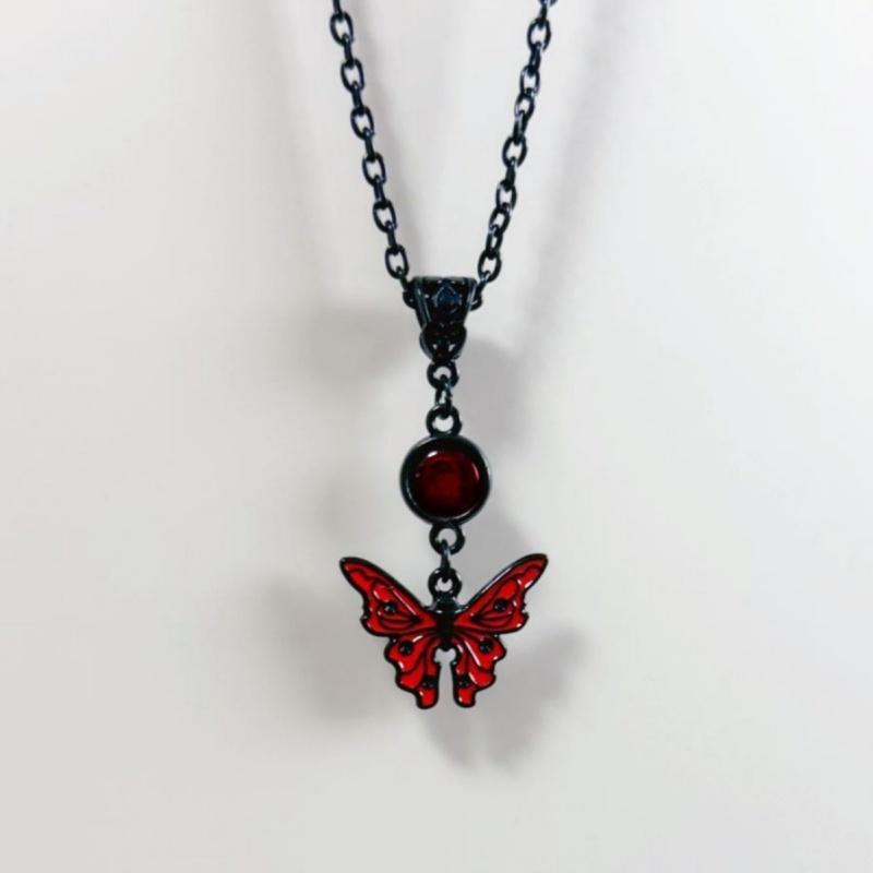 

Dark Gothic Lolita Vintage Drop Earrings For Women Butterfly Earring Punk Goth Halloween Masquerade Zircon