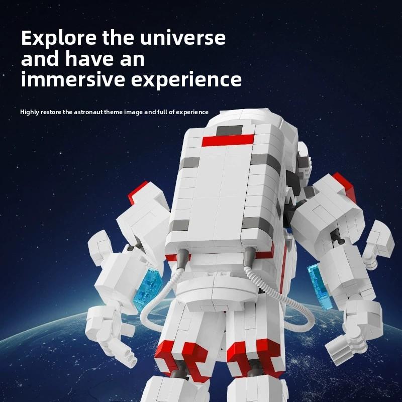 MOC Aerospaces Bemannte Astronauten-Raumschiff Startzentrum Weltraum-Luftfahrt Stadt Bausteine Modell Ziegel Bausätze Sets Ideen