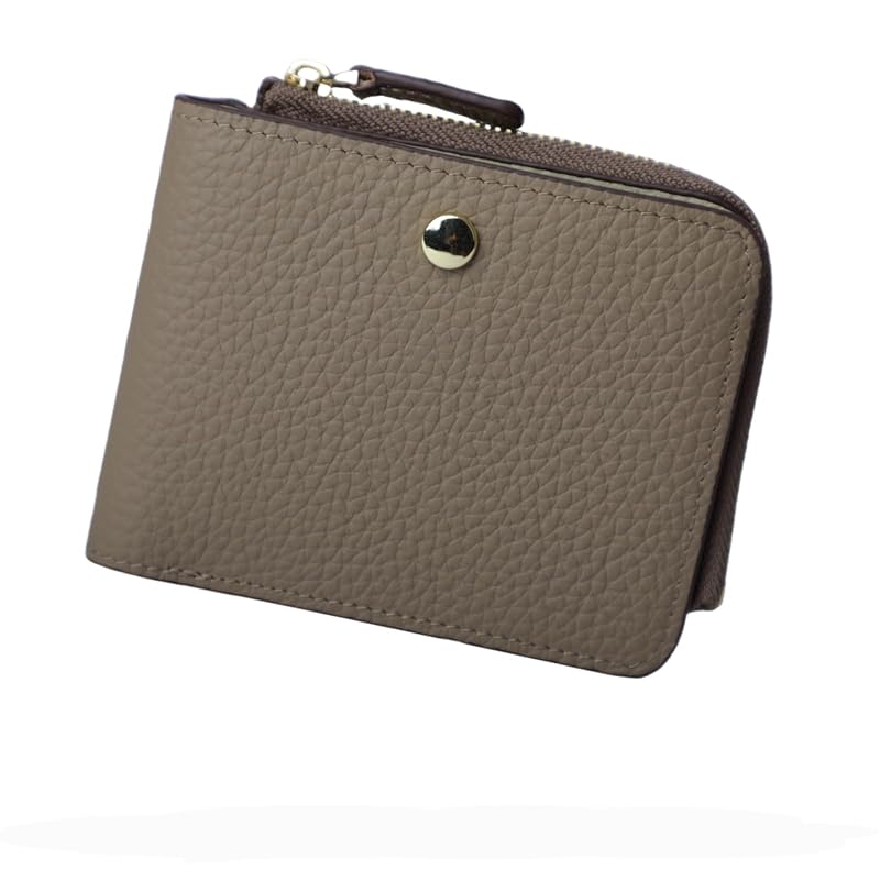 

[MR FONE] wallet ladies mini wallet genuine leather bifold wallet compact wallet With coin purse small wallet RFID Skimming prevention thin Thin