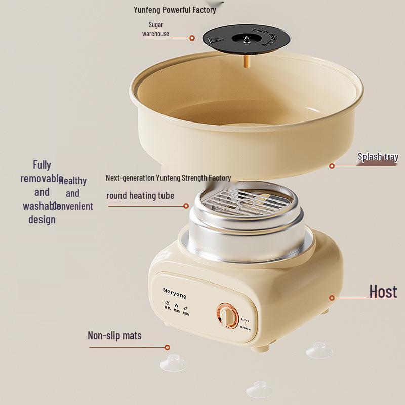 Mini Automatic Cotton Candy Machine for Kids - Handmade & Colorful Fun