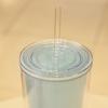 New Simple Large-capacity Solid Color Double-layer Plastic Cup Home Office Straw Cup Summer Drink Coffee Cup Water Cup