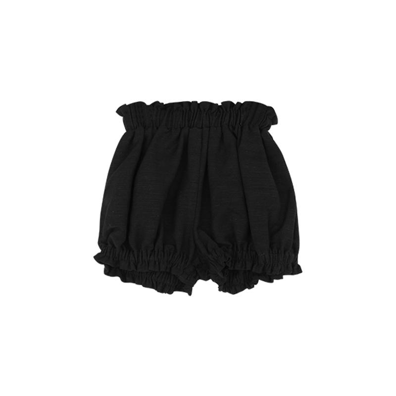 

Детские шорты с эластичной резинкой на талии для девочек Детские повседневные черные короткие брюки 7