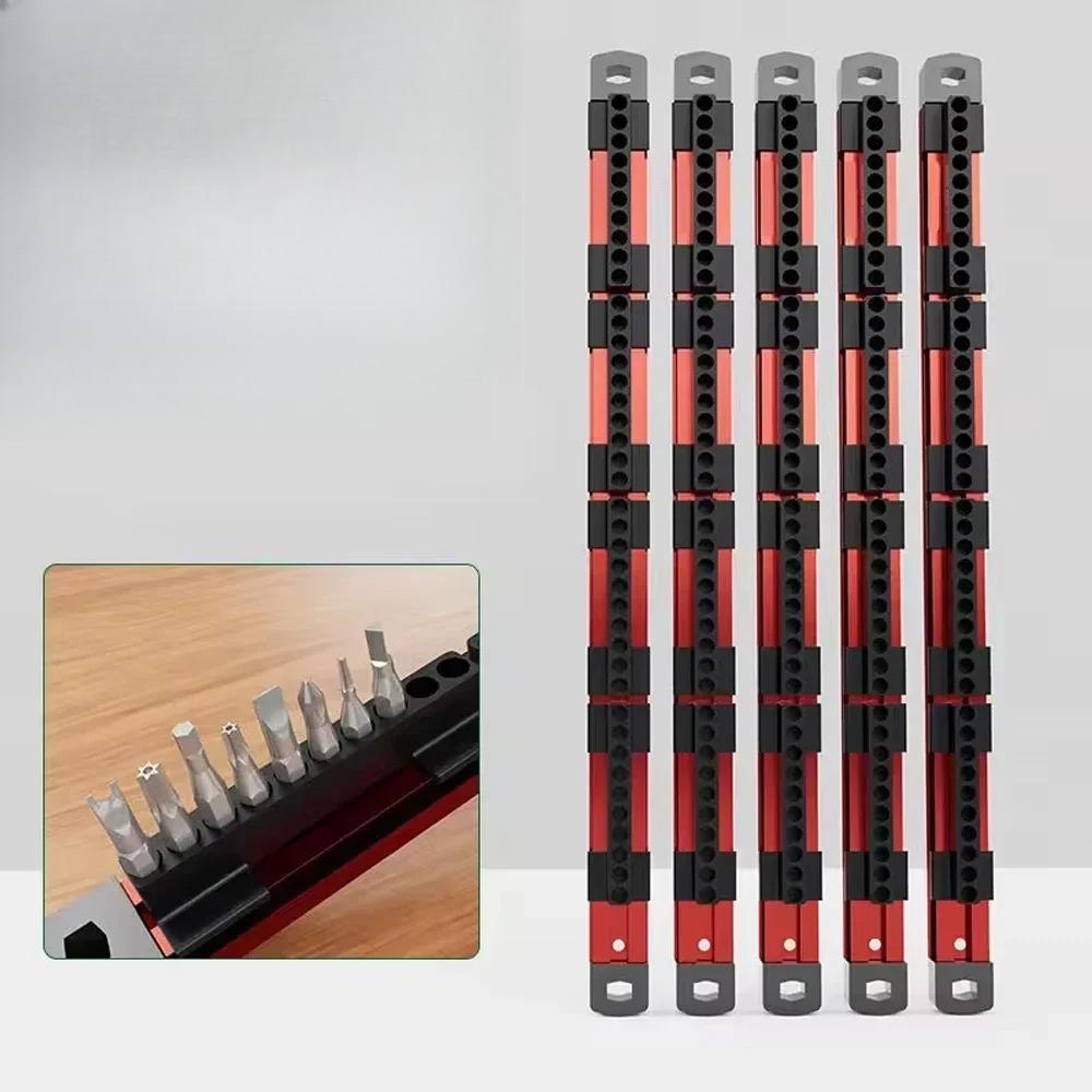 Magnetic Screwdriver Bit Holder Organizer 40 Slots Tool Manager Storage Case for Electrician DIY Projects Gifts Workshop Garage