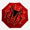Spider-Man Web Logo Circular Wall Art Print Umbrella, Cute Umbrella with Cute Design, Portable 3-Fold Compact Umbrella for Men & Women, Valentine's Da