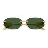 Versace Letter Logo Design Metal Irregular Shape Sunglasses Women Sunglasses Gold VE2274-100271