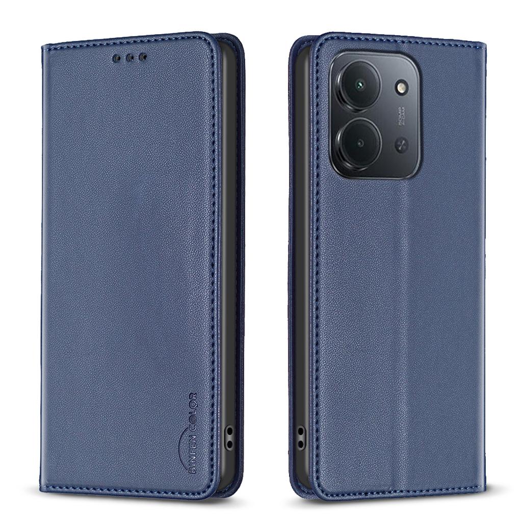 For Xiaomi Redmi 15C 4G (173mm)/Xiaomi Redmi 15C 5G Leather Case BINFEN COLOR BF18 Phone Stand Cover with Card Slots