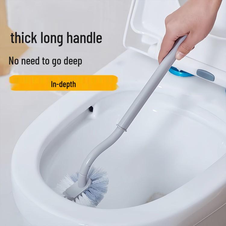 Wall-Mounted Japanese Corner Toilet Brush with Long Handle