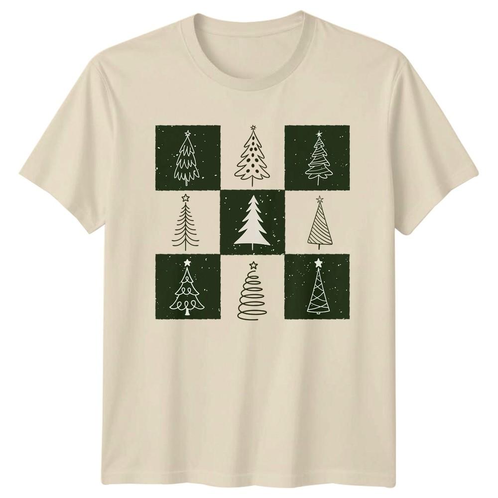 Christmas Trees Winter Holiday Unisexs TShirt Unisexs Tee Graphic Unisex Top