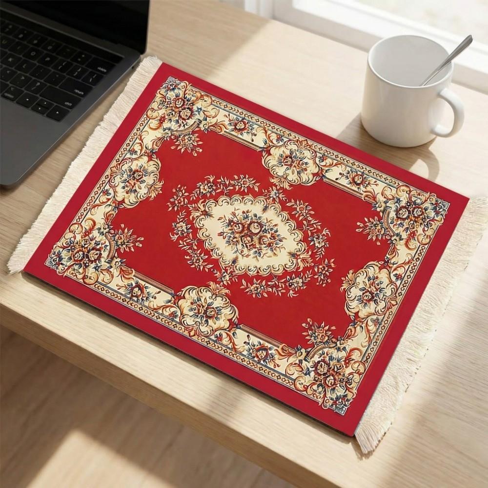 with Tassel Persian Mouse Pad Bohemia Computer Table Mat Gaming Mouse Pads Computer Desk