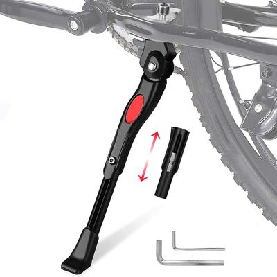Hordlend Bicycle Kickstand Center Stand Adjustable Single Leg Stand Inches Aluminum Alloy Adjustable Length 22-26 (Black) ZC-032
