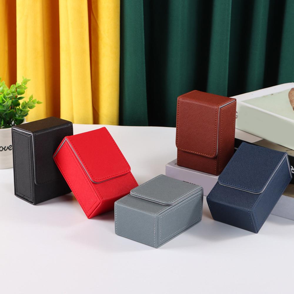 

Коробка для хранения карт из искусственной кожи, держатель для фотокарт, принадлежности для игровых фотокарт, настольный органайзер для хранения, прочный износостойкий чехол для дома