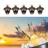 10 Pcs Wall Mount Bottle Opener Vintage Style Rustic Strong Durable Metal Beer Cap Opener for Bar