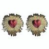 2pcs Handmade Iron On Patches Embroidery Flowers Sew On Patches  For Clothing