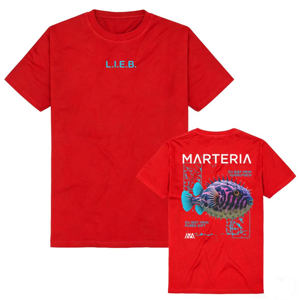 ZGIDZ III T-SHIRT Marteria Sänger Neues Album High Street Sportlicher Stil, Die Fusion aus Acidic Steamwave und Rap-Stil Baumwolle Unisex XS rot