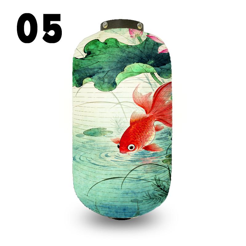 Japanese Style Koi Fish Pattern Lantern Restaurant Bistro Izakaya Yakitori Shop Decoration Festival Party Decor Cloth Lantern