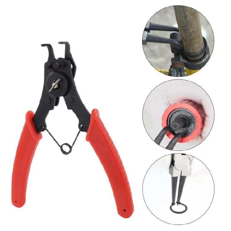 4 In 1 Snap Rings Pliers Internal External Circlip Pliers Straight Lock Rings Pliers for Rings Removers Retaining