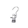 Stainless Steel Hanging Clip with Hook Non Slip No Trace Multi Purpose Household Storage Clip for Laundry Socks Towels Shorts Hats Fabric
