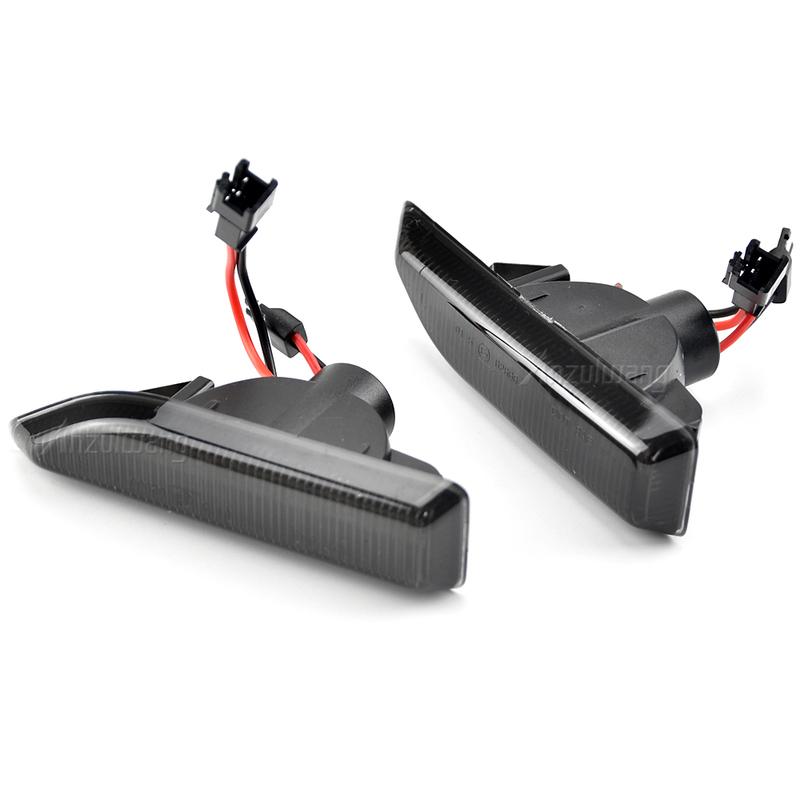 Fit For Mini Countryman F60 2017- Smoked Dynamic Sequential LED Side Marker Light Flowing Turn Signal Lamp 2Pcs