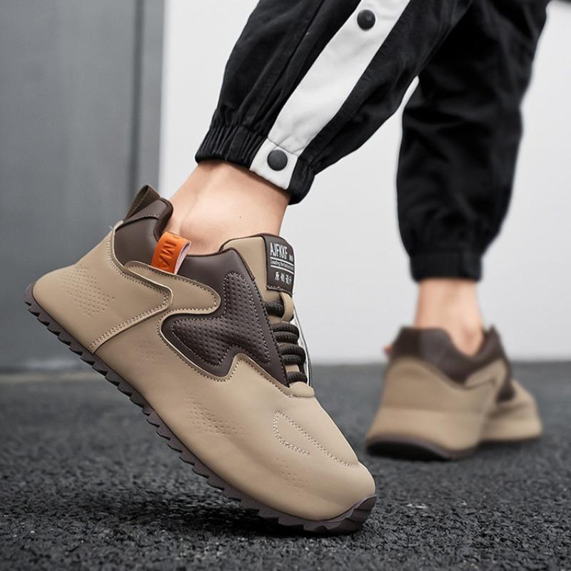 Fashion Youth Vintage Men Chunky Vulcanized Shoes Casual Sneakers 2025 Four Seasons Versatile Mans Breathable Sport Running Shoes Hombre