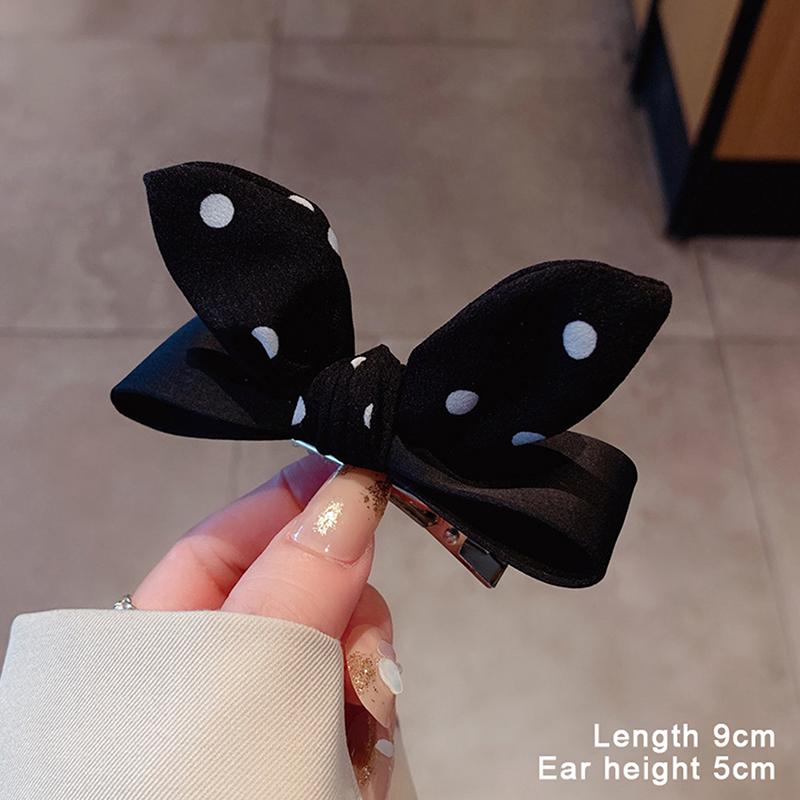 2Pcs  Bow Hair Clips For Women Vintage Bowknot Side Hairpin Cute Girls Barrettes Headdress Hair Accessories