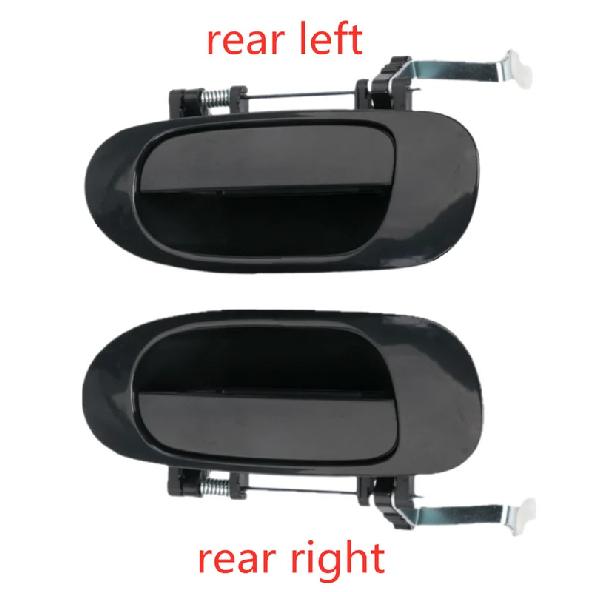 Exterior Door Handle for Mitsubishi Carisma, Front, Rear, Left, Right, Black Space Star, 1998-2002