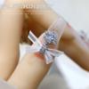 1 PCS Organza Bow Zircon Nail Art Accessories Lace Bow Love Nail Decorations  Nail Salon