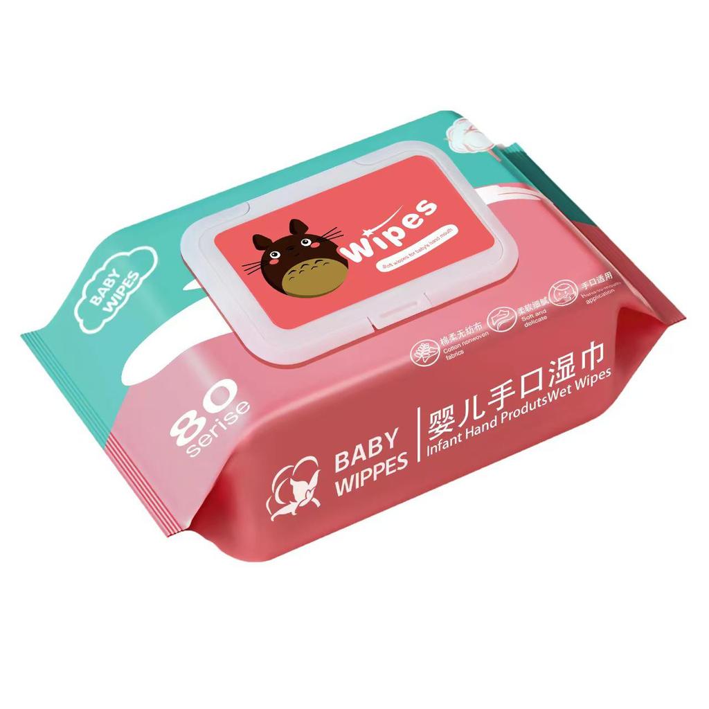 Baby Hand & Mouth Wipes - Little Yellow Duck Pearl Texture, Disposable for Children.