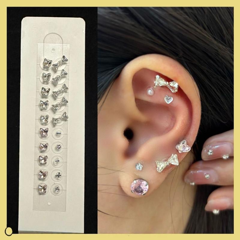 20Pcs Disposable Ear Sticker Acupoint Pressure Stimulation Patches Acupunctures Beads Auricular Ear Sticker Massager