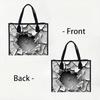 Crack Effect Women Tote Bag Fashion Casual Large Capacity Handbag for Outdoor Shopping Daily Use