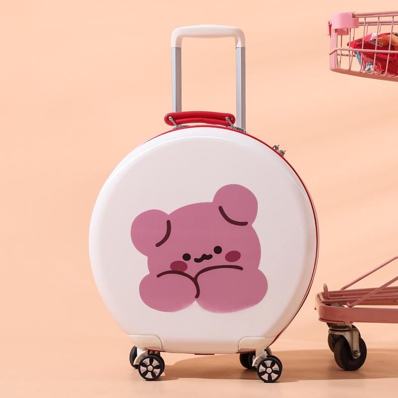 18''bære koffert på hjul Avrundet vogn Bagasjesett Jenteveske Cartoon Kid Reisebagasje Tilpasset Kina fabrikkbagasje