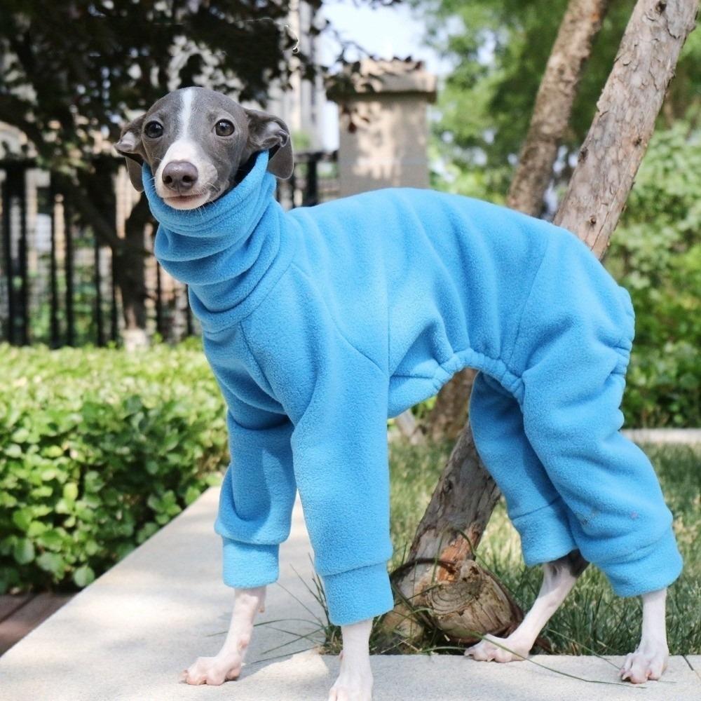 Polar Fleece Winter Dog Jumpsuit Windproof High Neck Pet Turtleneck Clothes Soft Comfortable Dog Warm Coat Autumn Winter