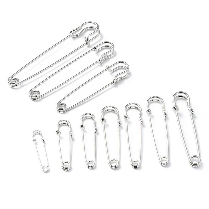 Havey Duty Large Safety Pins Metal Spring Lock Pin Fasteners for Brooch Making Needles Crafts Clothing