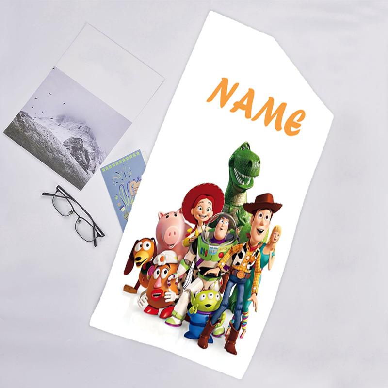 1pc Toy Story3 Beach Towel with Custom Name, Beach/Swimming/Bath/Picnic/Camping Towel, Suitable for Seaside Beaches