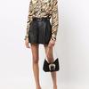 Versace Jeans Couture Chain Gold Buckle Elegant Leather Underarm Shoulder Crossbody Bag Women bags Black 71VA4BF5-71578-899