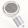 Adjustable Pet Blow Dryer Brush with 3 Temperature Setting, Blue, Yellow, and Red Indicators Light, Low or High Airflows, and Styling Nozzles