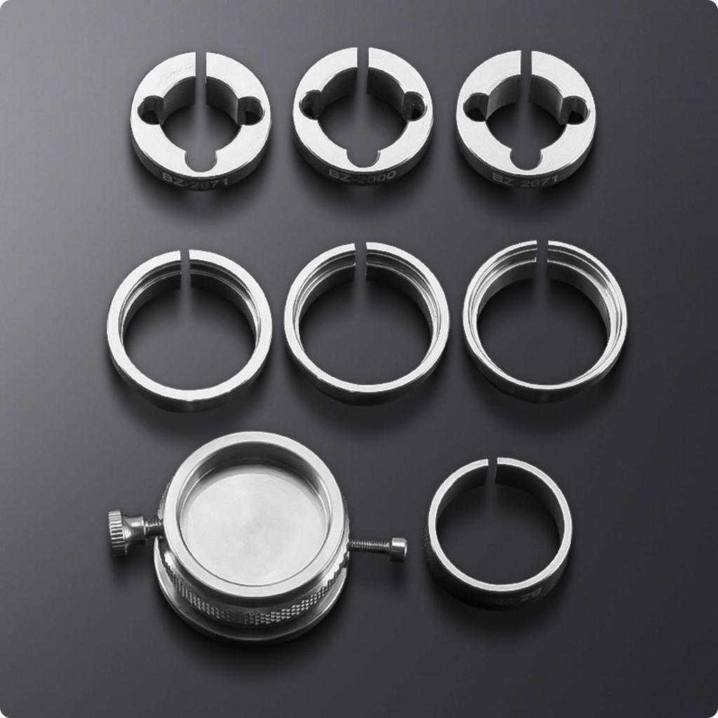 Movement Seat with Adapter Rings Knurled Watch Base Rotary Repair
