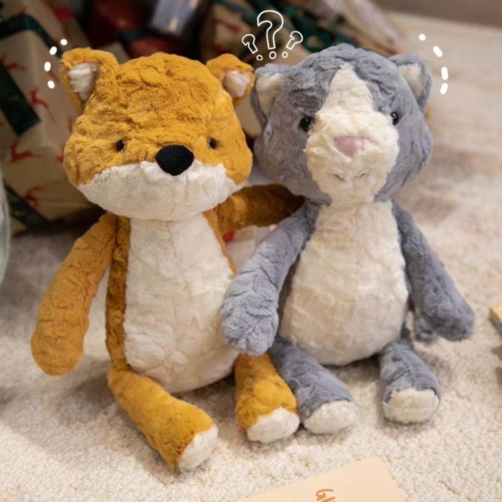 PP Cotton Monkey Plush Doll Grey Cat Animal Cat Plush Doll Panda Plush Toy  Children Girl