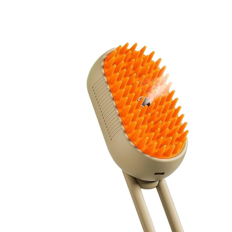 Pet Spray Massage & Steam Comb for Cats & Dogs - Removes Floating Hair Without Bathing