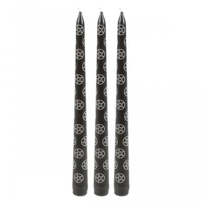 Magic Pentagram Taper Candle (Pack of 3)