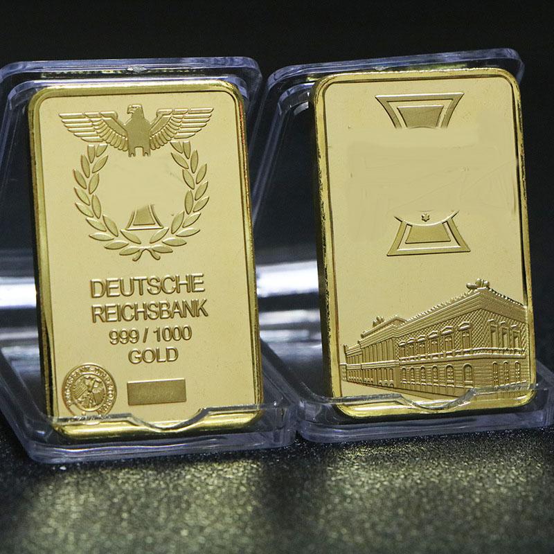 European USA Euro Gold Bar Fine Gold Commemorative Bullion Bar Collection