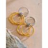 Eetit Distinctive Stainless Steel Double Round Drop Daily Earrings for All Occasions Tarnish Resistant Versatile Trendy Jewelry