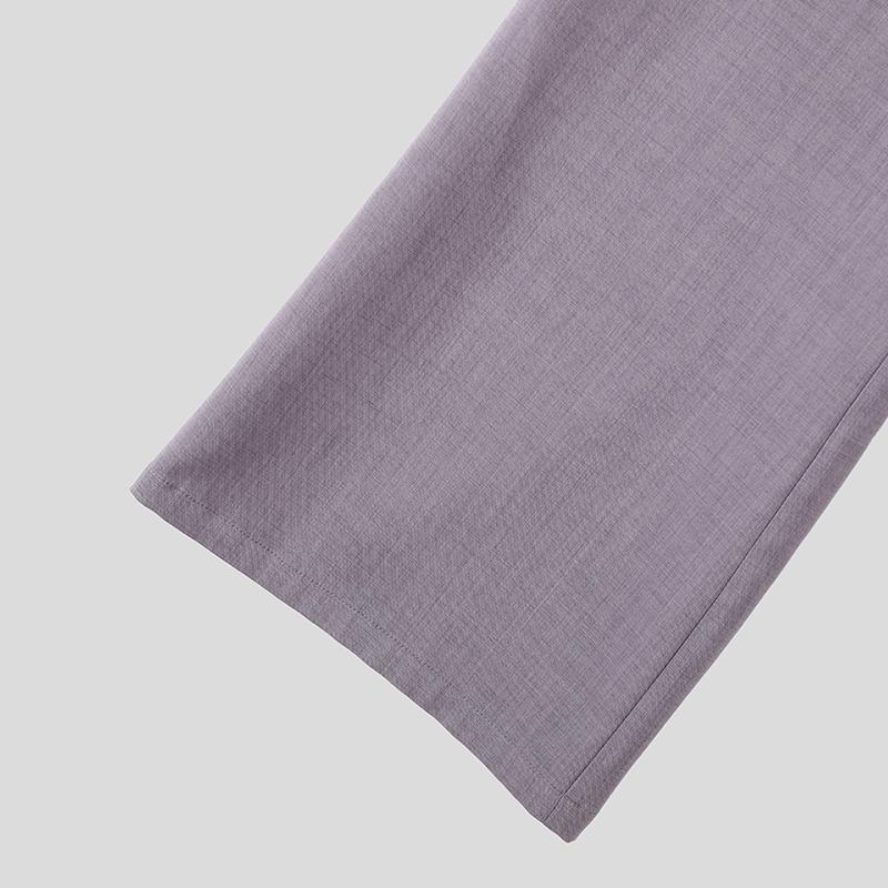 INCERUN Herren Reißverschluss Unregelmäßige Lagen Lässige Lange Gerade Hosen Hose