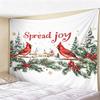 Christmas Psychedelic Tree Landscape Tapestry, Glowing Pink Forest Wall Hanging, Mystical Moon  River Backdrop for Room Decor