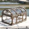 Vintage Treasure Chest Storage Box Transparent Pirate Candy Jewelry Display Box for Wedding Party Birthday