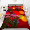 Chrysanthemum Duvet Cover Set Colourful Flower Pattern Polyester Comforter Cover For Kids Girls Bedding Set King Queen Full Size